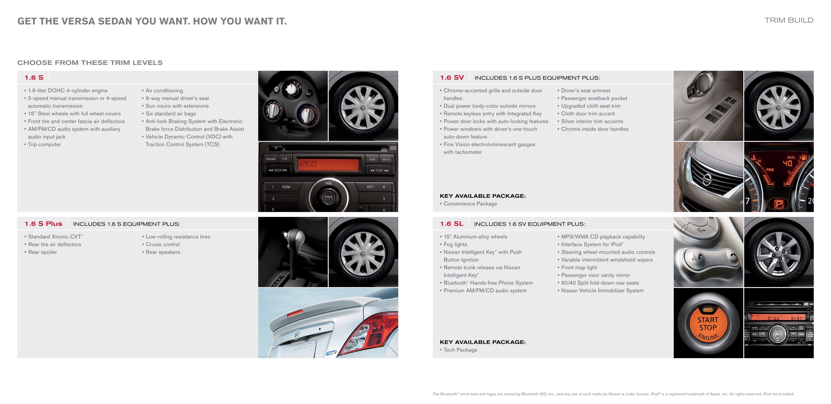 2012 Nissan Versa Brochure Page 10
